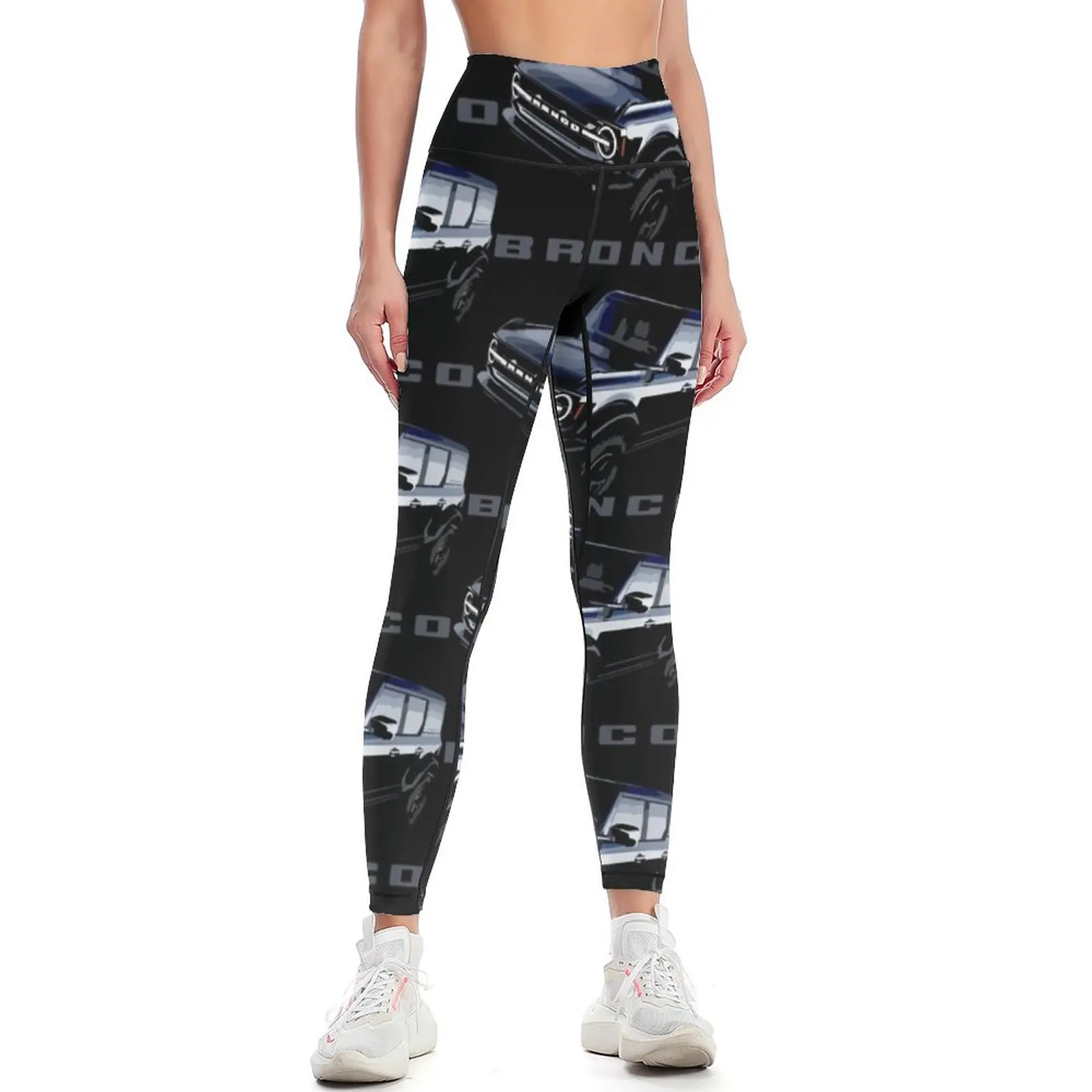 

2021 Bronco Black Leggings Women sportwear sporty woman gym legging gym gym pants Womens Leggings