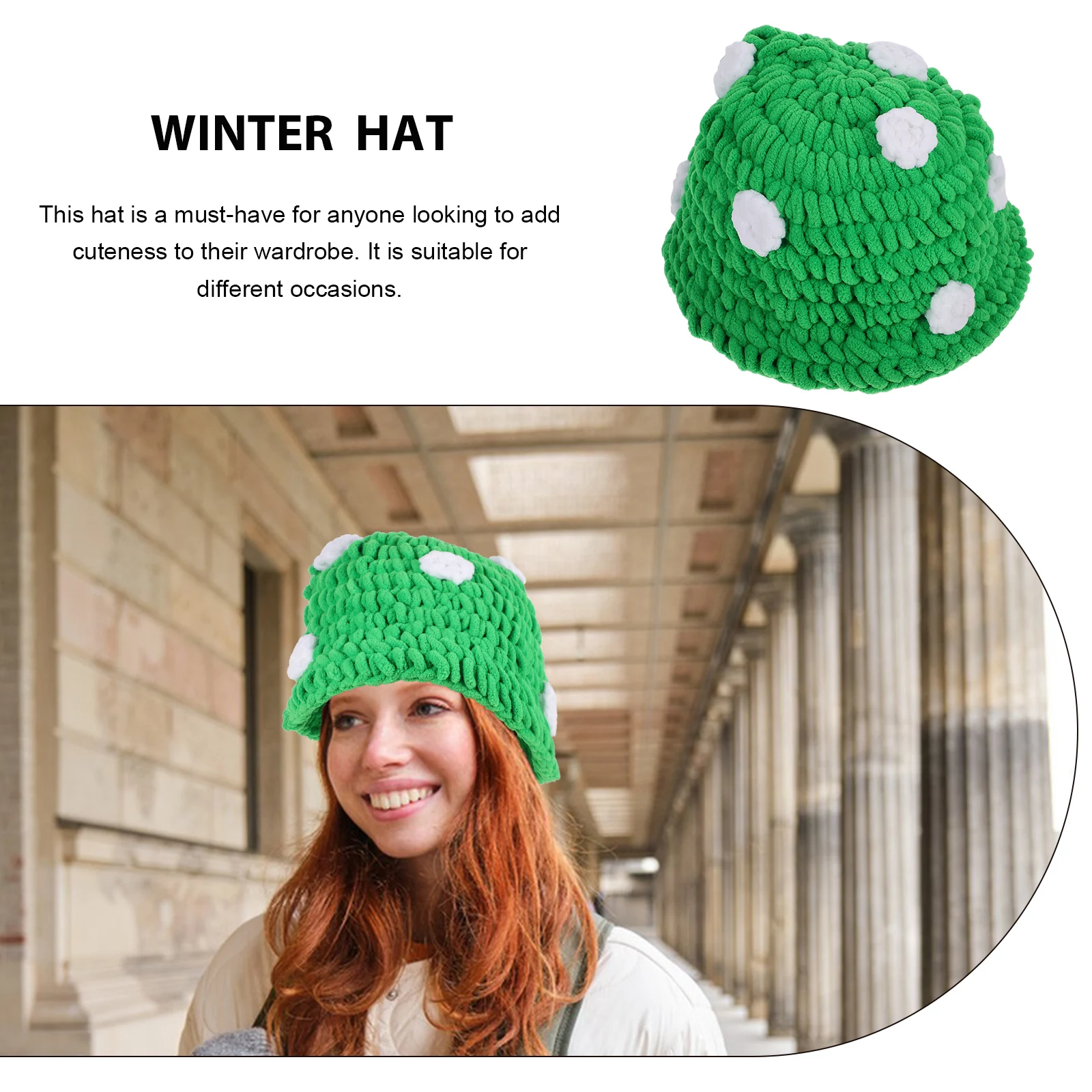 

Mushroom Cap Funny Hat Cosplay Novelty Knitted Party Accessories Mushrooms Hats