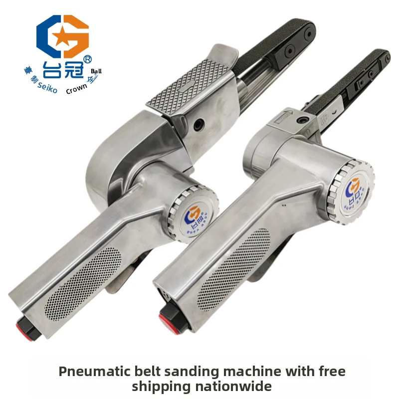 Pneumatic Grinder Handheld Deburring Pneumatic Belt Sander Ring Belt Sander Polishing Machine 520*20/330*10
