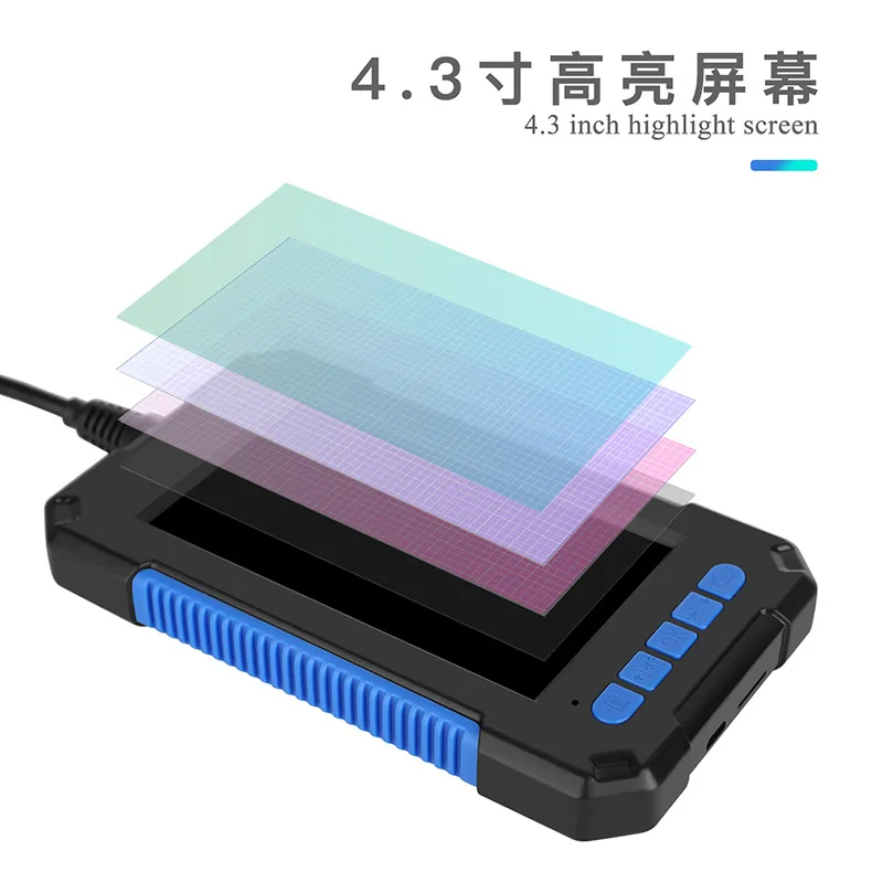 4.3inch Screen 5.5mm 2MP 1080P  Industrial  Endsocope  CMOS Borescope Inspection Otoscope Camera Digital Microscope