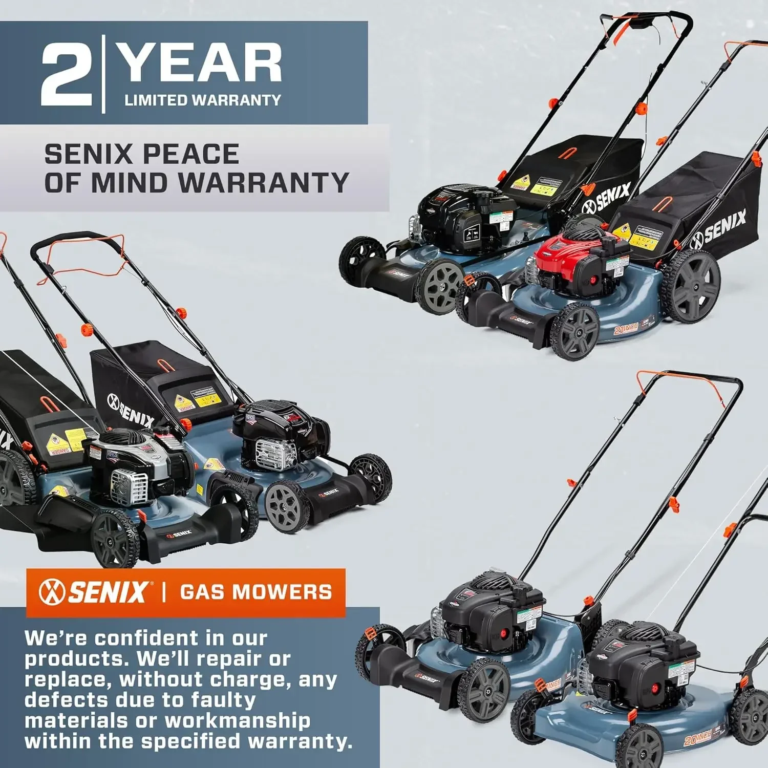 

XMSJ*XMSJ.LSSG-H1 22-Inch Self Propelled Gas Lawn Mower with 163 cc 4-Cycle Engine, 3-in-1 Rear Wheel Drive Single Speed Lawnmow