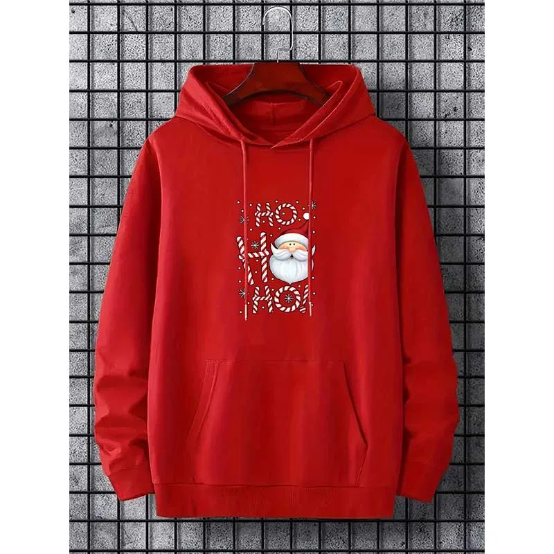 Christmas Santa Claus Print Hoodies Men Women Casual Oversized Hoodie Streetwear Hooded Sweatshirts Y2k Pullover Unisex Clothing