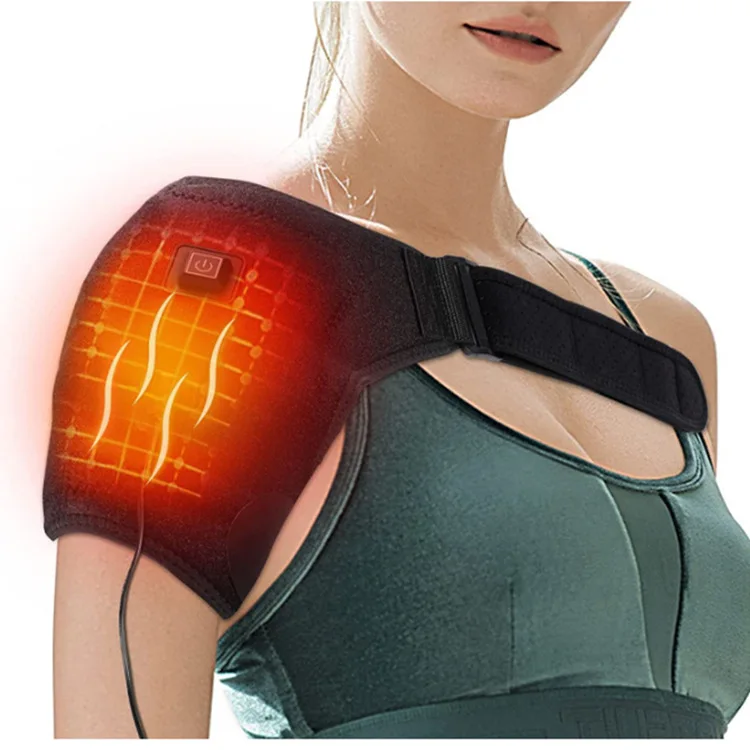 

Electric Heating Shoulder Massage Brace Belt Thermal Physiotherapy Vibrator Shoulders Arthritis Massages Support Pad