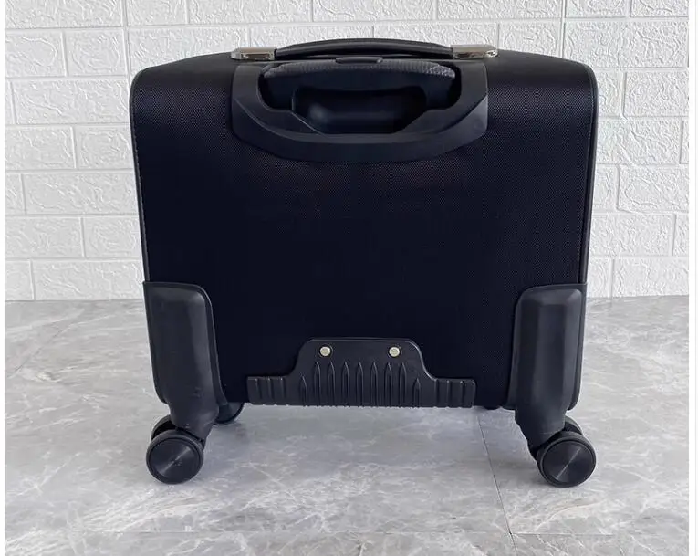 Bolsa de equipaje con ruedas para hombre, Maleta de viaje con ruedas, de 18 pulgadas, Oxford, para cabina de abordaje