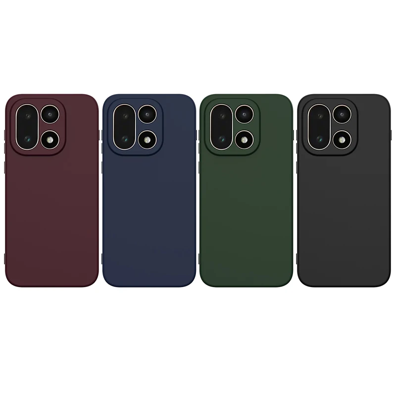 For OnePlus 15 Case Magnetic Soft Liquid Silicone Strap Protective Cover with Microfiber Lining for One Plus 15