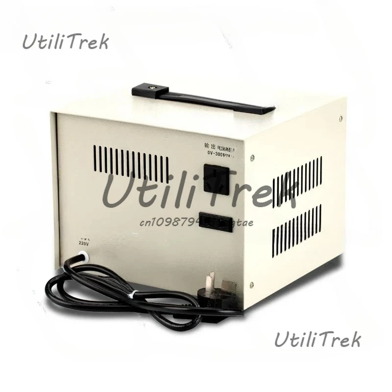 

1000W single-phase voltage regulator 220v contact carbon brush type 0-300V adjustable variable voltage AC power supply 1KVA