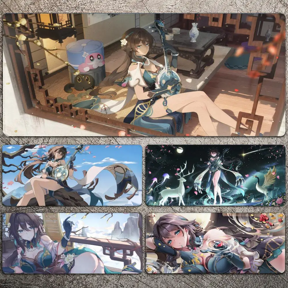 

Honkai Star Rail Ruan Mei Mousepad Large Gaming Mouse Pad LockEdge Thickened Computer Keyboard Table Desk Mat