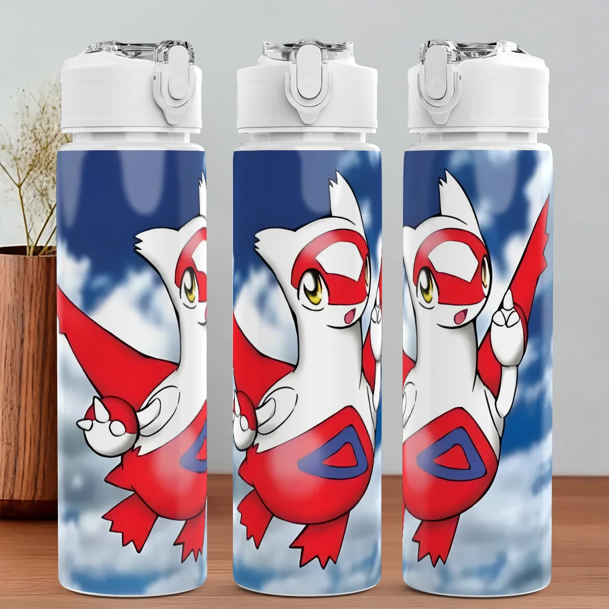 1PC Pokemon 750ml Water Cup Sippy-Cup Sports-Cap Dishwasher-Safe Easy-Carry Drinkware Gift for Independence-Day Labor-Day