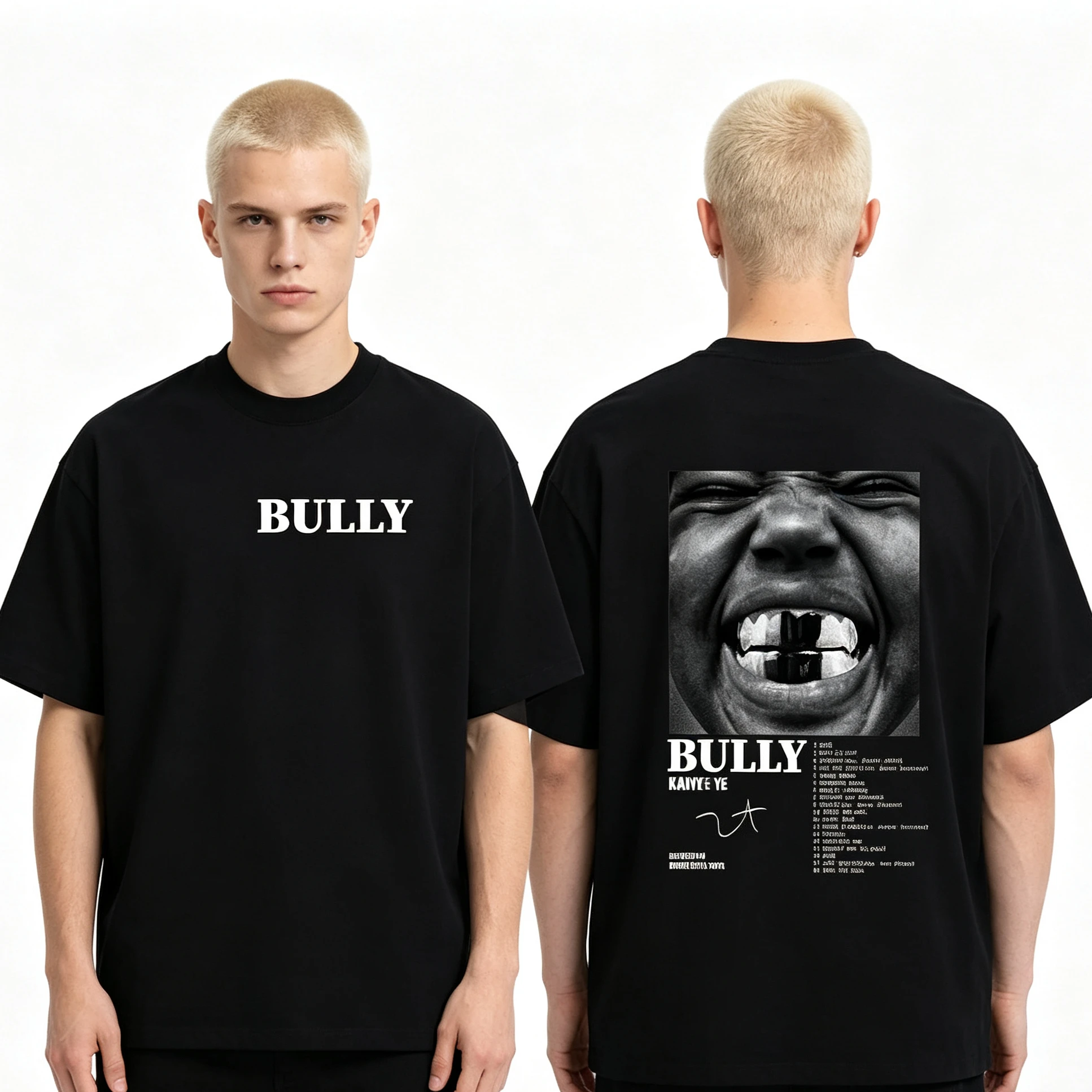 Summer Hot Sale Kanye West Bully Tour 2026 Graphic T Shirt Men Women Vintage Cotton T-shirt Breathable Streetwear Casual Tees