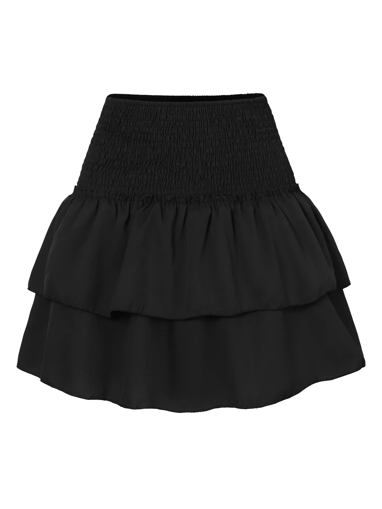 Casual Print Mini Skirts For Women 2025 Summer Fashion Women's High Waist Ruffle Short Skirts Female Y2K Pleated Skirts