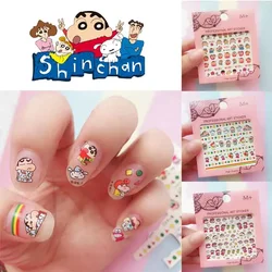 Crayon Shin-chan Cartoon Nail Stickers Kawaii Nail Art Sticker Korean Decal Decoration Parts Waterproof Paste Nail Art Sticker