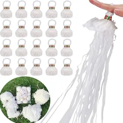 10pcs Party Supplies Decoration Wedding Celebration Hand Throw Ribbon Spray Color Bars Streame Fireworks Bouquet Atmosphere Prop