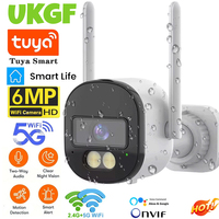 Tuya 5G WiFi IP Camera Outdoor Bullet 6MP Wireless Home Security Camera Auto Tracking Detection Night Vision Video Surveillance