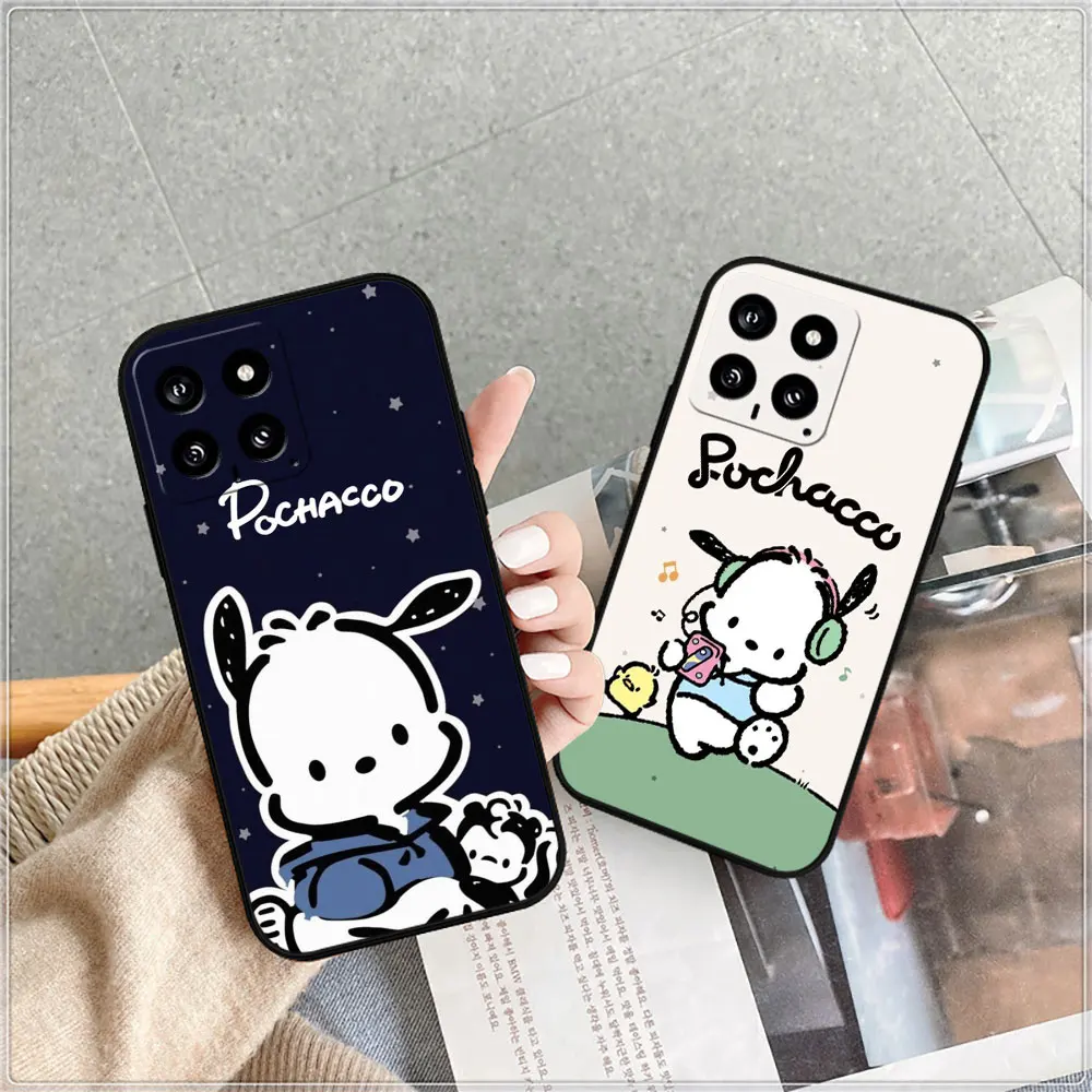 Cartoon Pochacco Phone Case For Xiaomi Mi POCO F5 F4 F3 F2 F1 X5 X4 X3 X2 M5 M4 M3 M2 GT PRO NFC 4G 5G Silicone Shockproof Cover