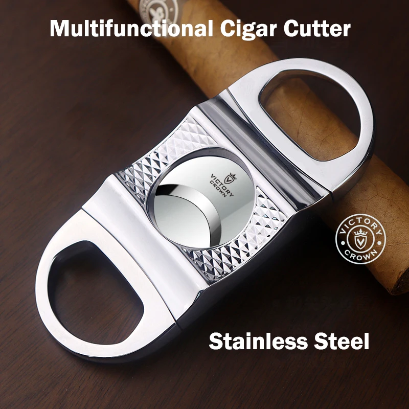 Stainless Steel Cigar Cutter Cigar Knife Multi-functional Pointed Torpedo Special Hole Portable Sharp Cuban Cigar Cutter Pliers