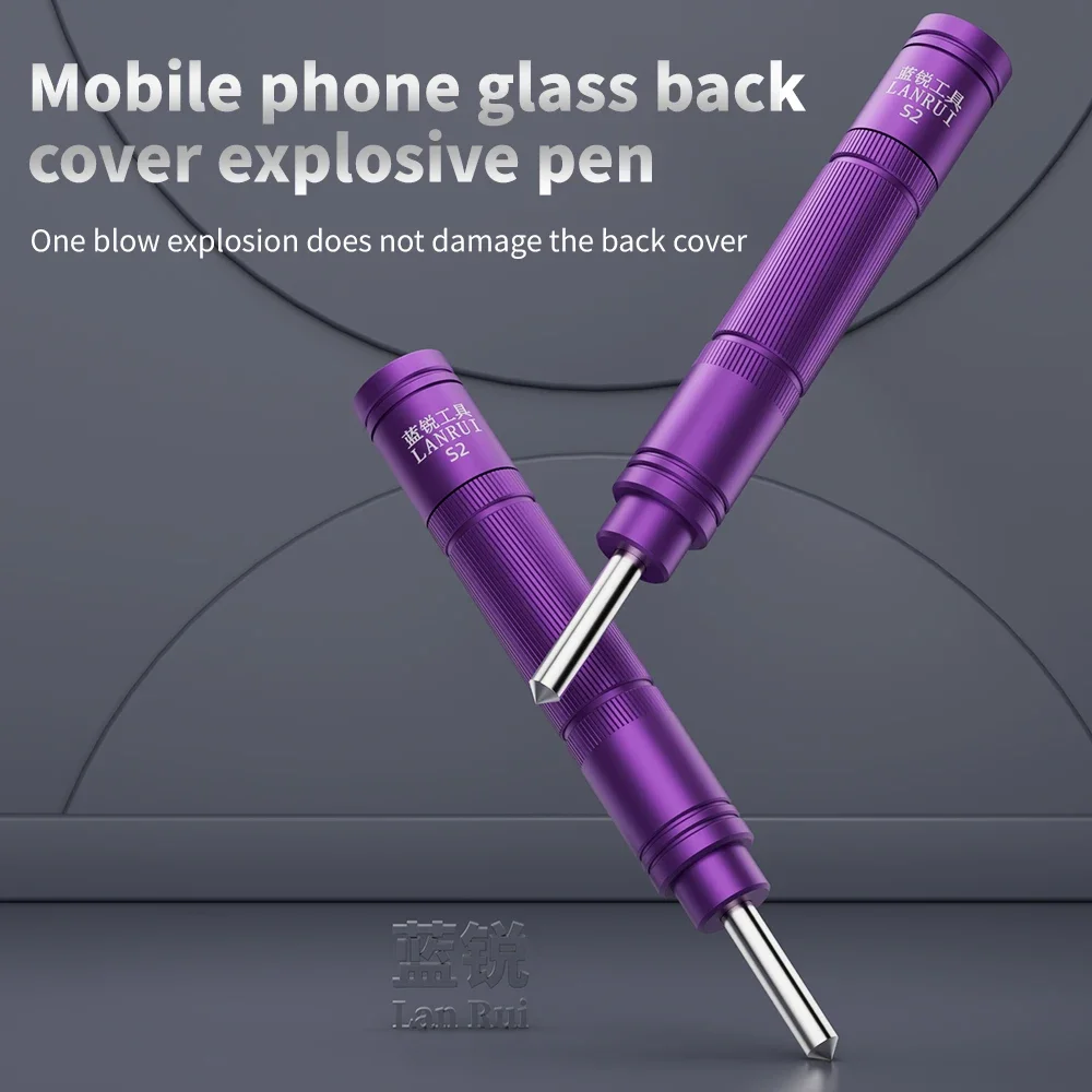 LANRUI S2 Pen For Mobile Phone Glass Removal Safe Blasting Tool Adjustable Force Lightweight Aluminum Repair Hand Tool
