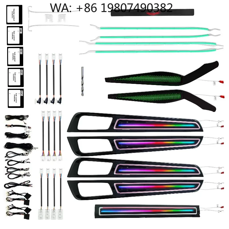 RGB Dynamic Symphony Atmosphere Light Strip 2018-2023 Car Interior Trim Modification Decor Upgrade Accessories