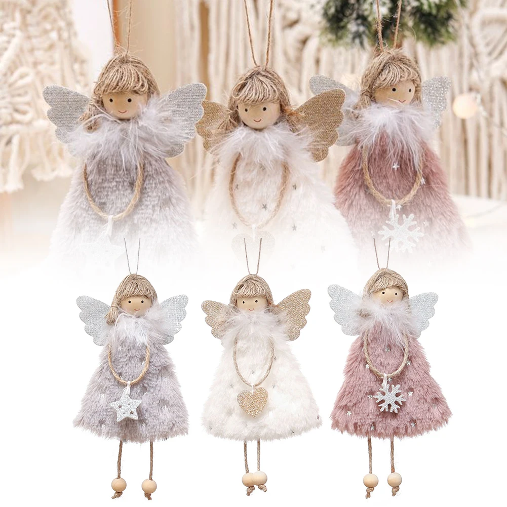 

Navidad Christmas Angel Doll Xmas Tree Pendant Ornaments New Year Gifts Christmas Decoration For Home Natal Noel Decor 16*10*3cm