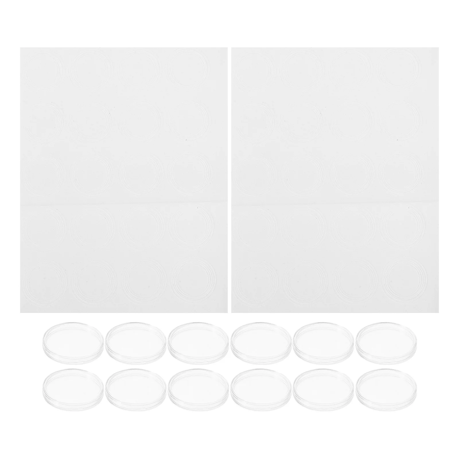 

1Set Coin Collection Storage Box High Precision Fit for 17 20 25 27 30mm Coins Transparent Lid Organizer Case for Collectors