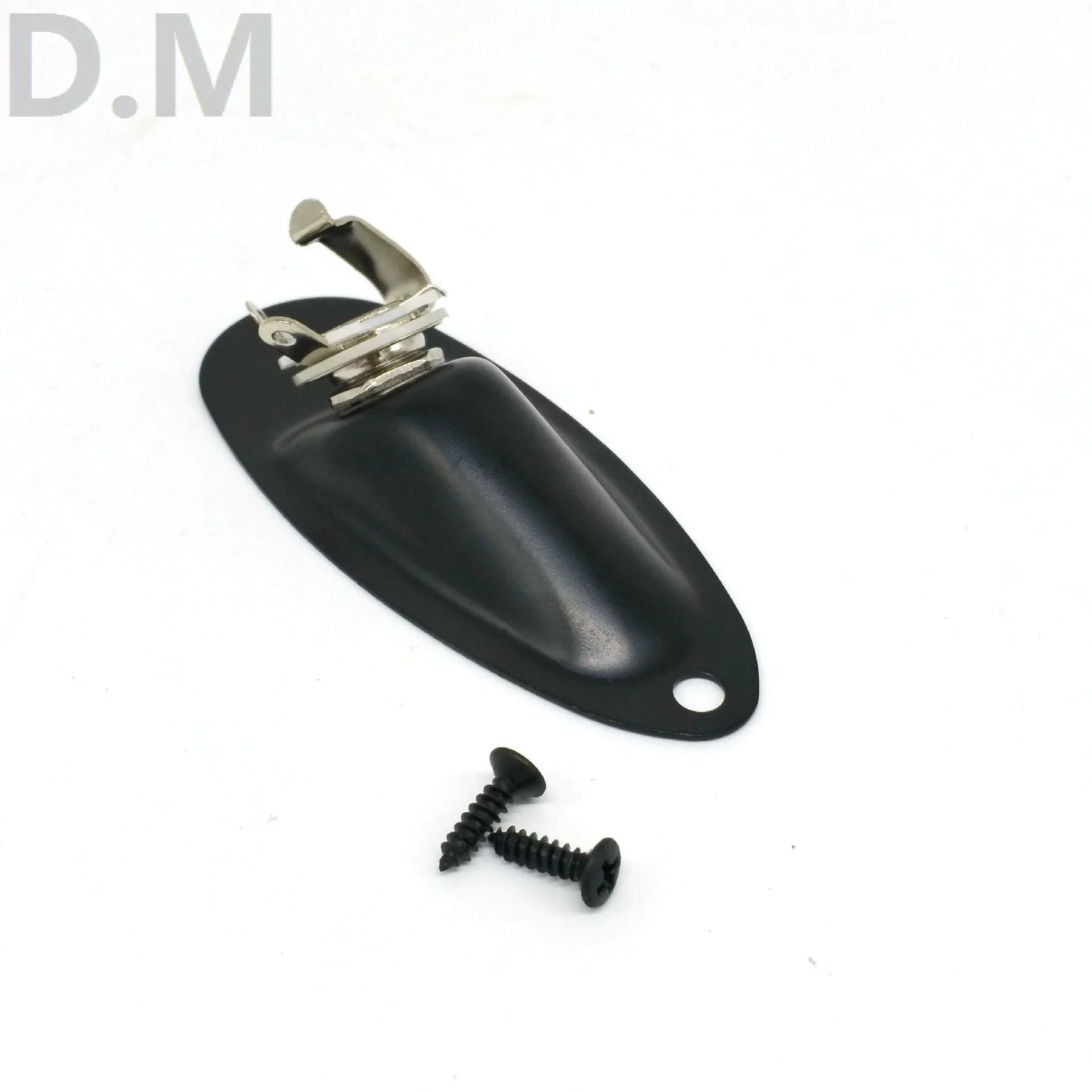 

3Pcs Electric Guitar Boat Jack Plate 635Mm Output Pickup Socket Elegant Black Guitar Accessory Speaker Jack Plate