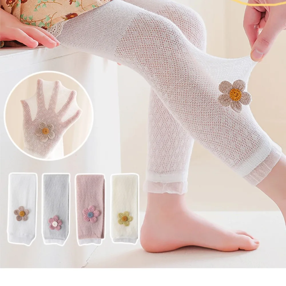 

children pantyhose tights mesh breathable baby girls leggings anti-mosquito nine minutes of pants kids stocking