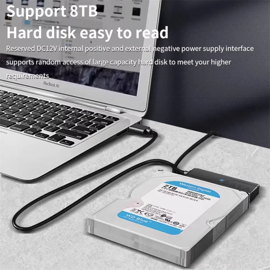 

SATA to USB 3.0 Adapter Cable for 3.5/2.5 Inch SSD HDD SATA III Hard Drive Disk Converter Support UASP For Laptop Optical Drive