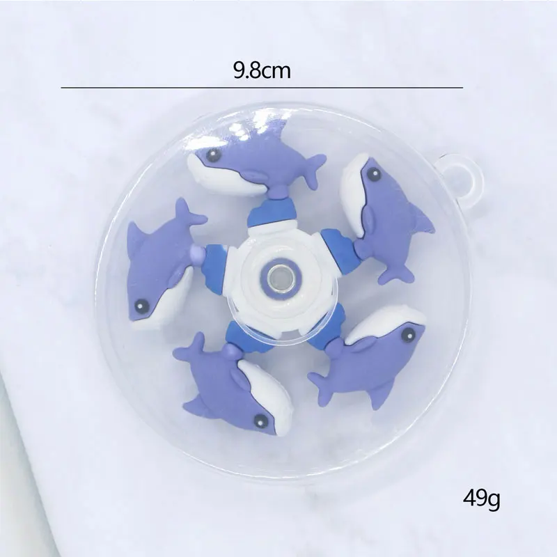 Giocattolo spinner a mano Brainrot italiano Tungtung Sahur Tralalero Tralala Capuchinoassino Spinner Top Antistress Fidget Gyro Toy