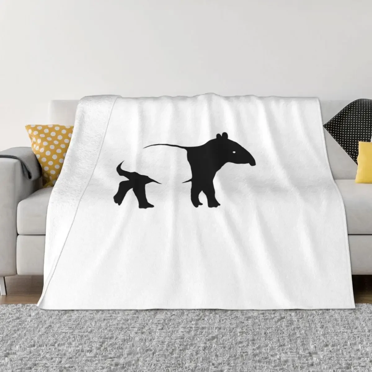 Tapir Animal Throw Blanket Sofa blankets ands Personalized Gift Thermal Blankets