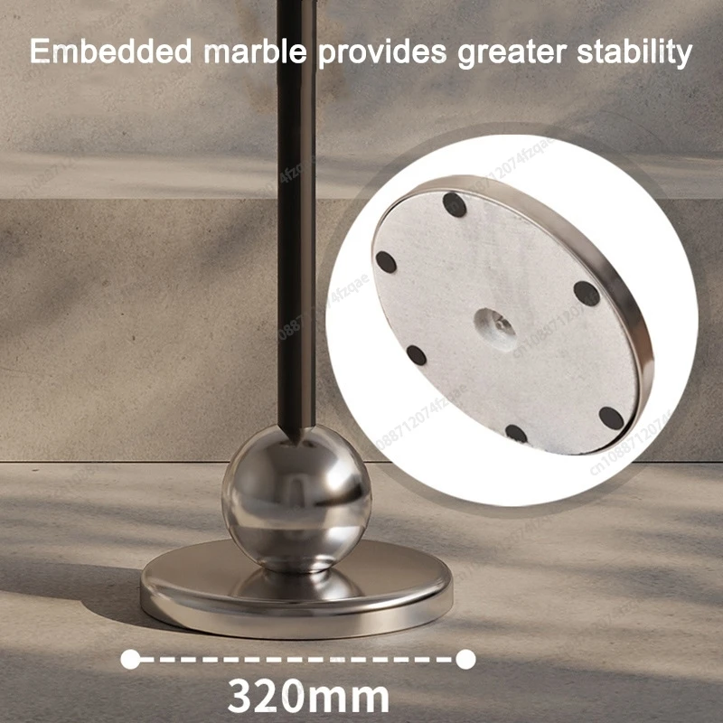 Appendiabiti moderno in acciaio inossidabile di lusso in stile Ins Appendiabiti autoportante salvaspazio per soggiorno camera da letto