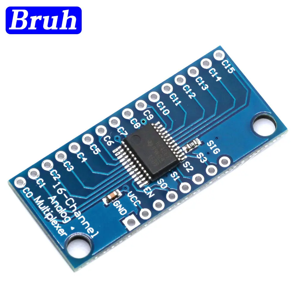 CD74HC4067 16-Channel Analog Digital Multiplexer Breakout Board Module For Arduino 2V-6V Microcontroller 16 Device RX Lines