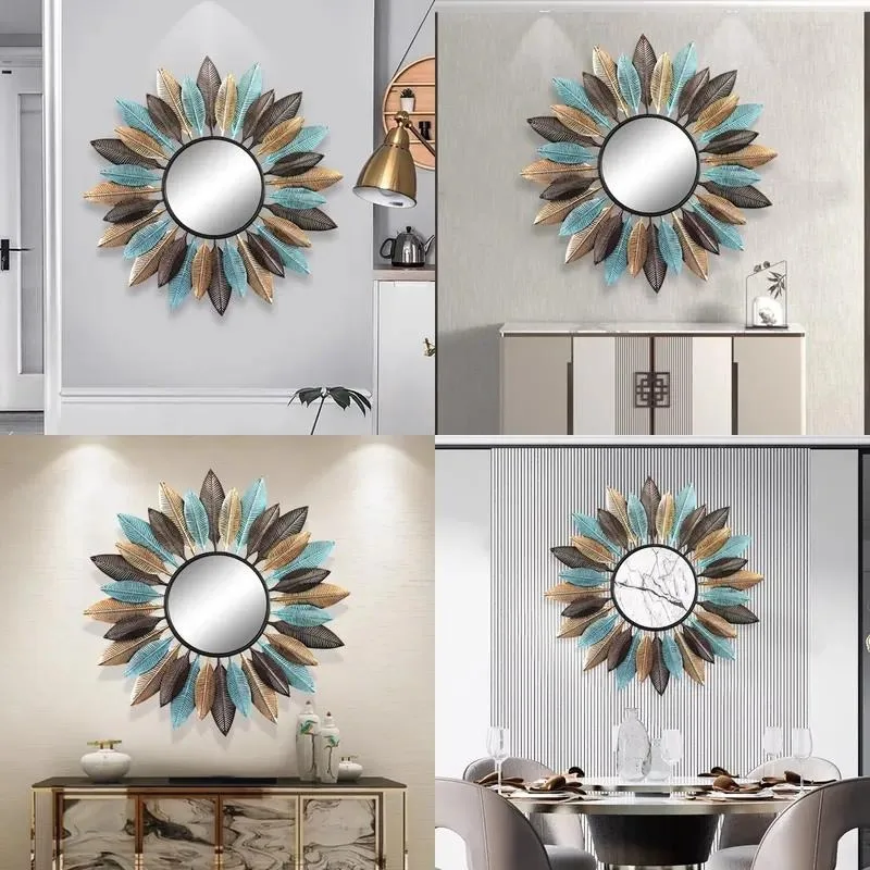Metal Sunglasses Wall Pendant for Dining Room Porch Mirror Decorative Furniture Accessories