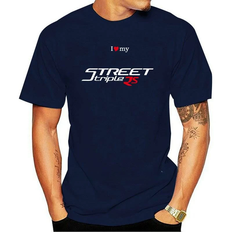 Man Clothing T-Shirt Passt Street Triple 765 Rs 2017 Herren Moto Motorycle Unisex Tees