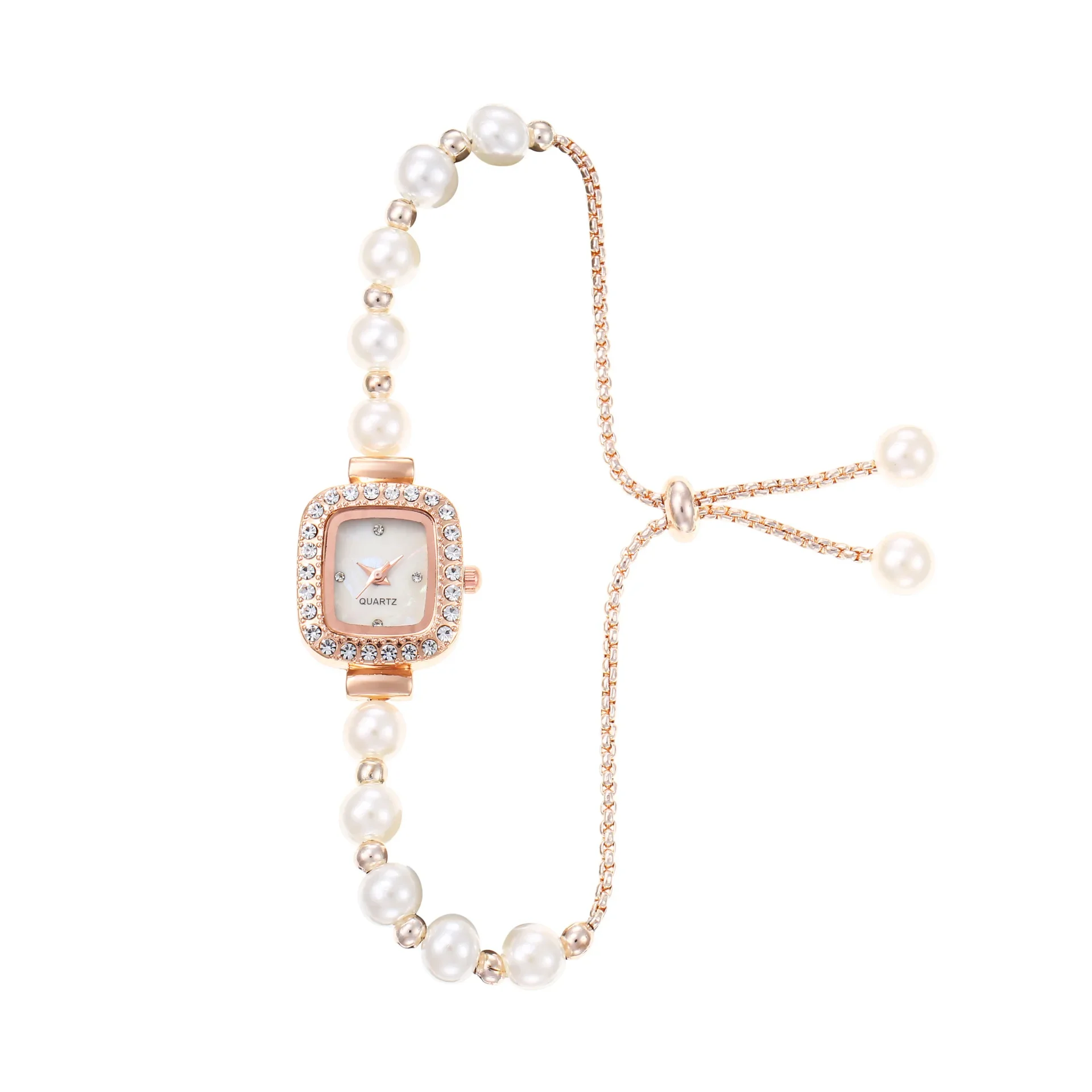Elegant Pearl Quartz Wristwatches Luxury Bracelet Women's Watch Diamond Crystal Watch Часы Relogios Feminino Relojes Para Mujer