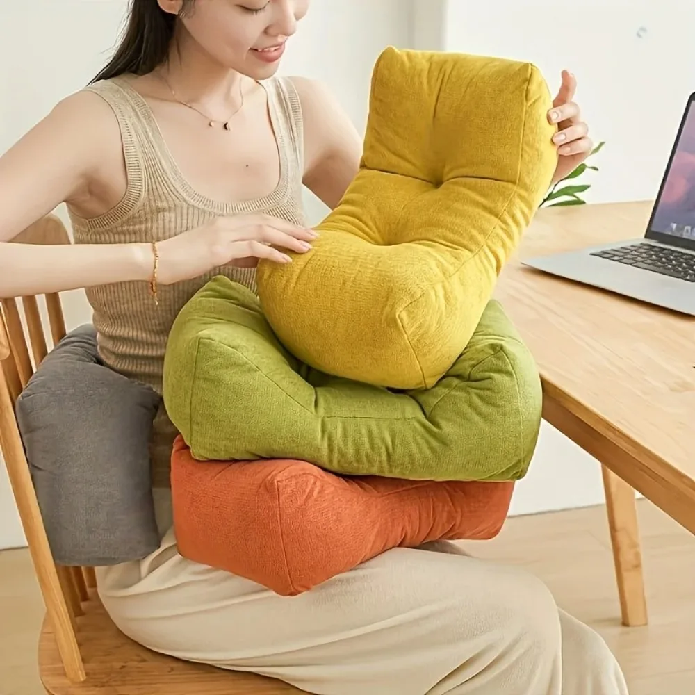 

Comfortable Ergonomics Chair Backrest Cushion Breathable Soft Lumbar Pillow Short Thickened Napping Pillow School