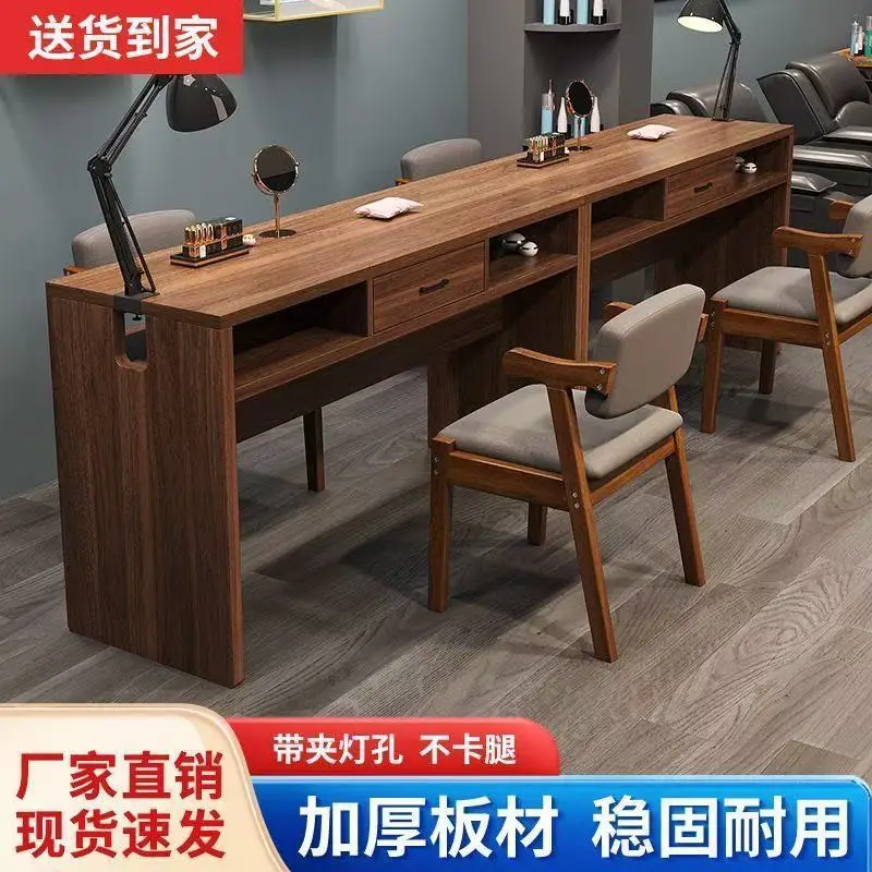 

Upgraded and thickened retro manicure table, double manicure shop, American style specialty table, special offer