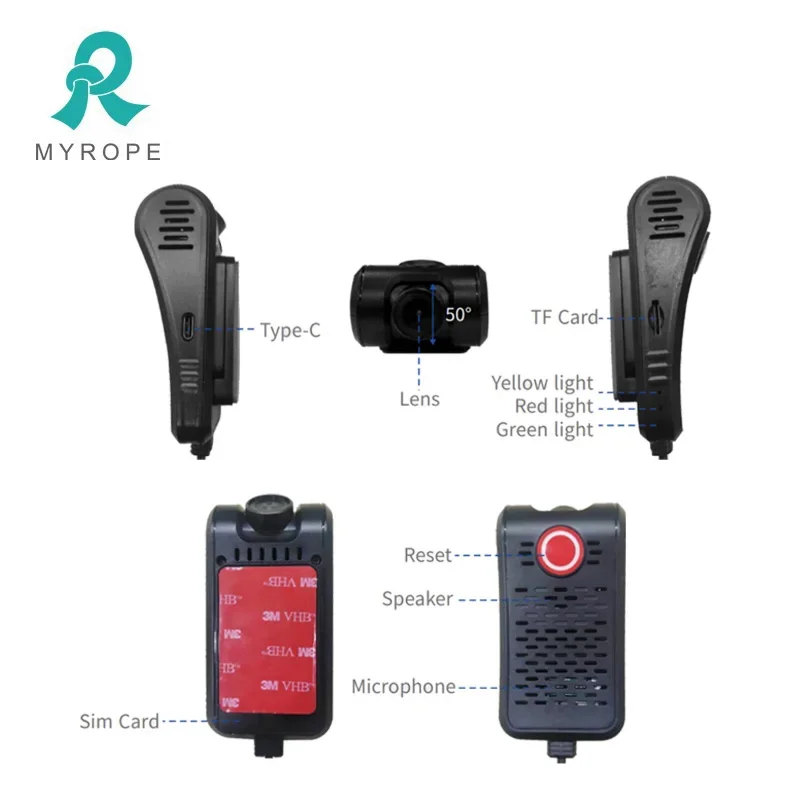 câmera móvel 1080P do painel do carro do dvr 4g gps com plataforma de rastreamento do App