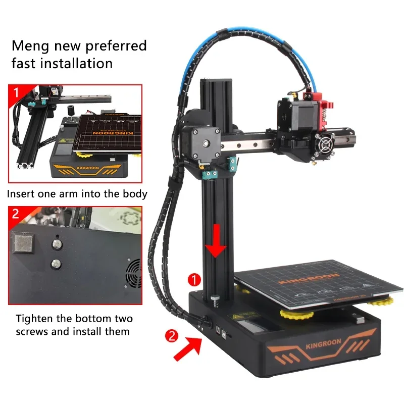 Высокоскоростной 3D-принтер KINGROON KP3S, Прямая поставка, образовательный 3D-принтер для детей
