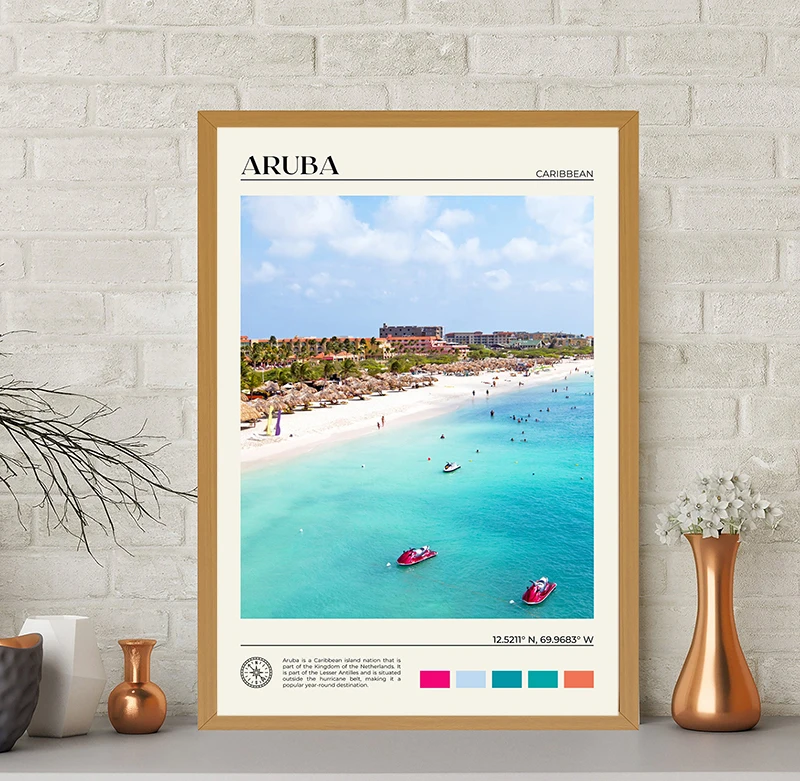 Caribbean Travel Poster Haiti  - Home Decor Vietnam recension och pris