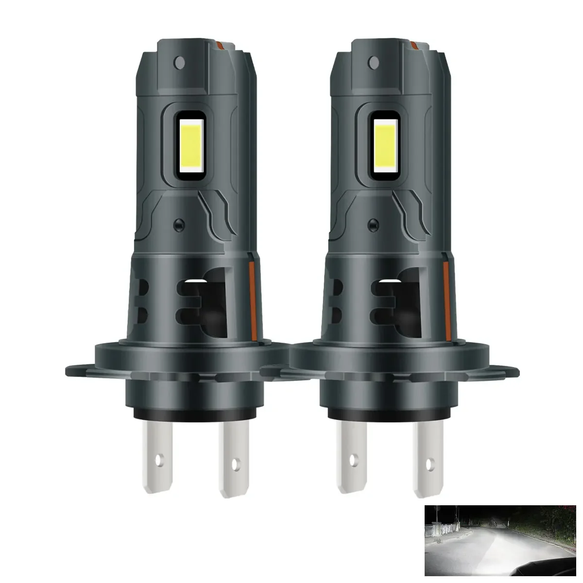 

High power 110W 30000LM 6000K 3570 CSP Led White Head Lights High Low beam H7 Led Light For Car Headlight Bulb