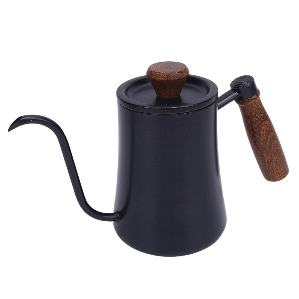 304 Stainless Steel Hand Brew Coffee Kettle 500ML Capacity With Scale Stainless Steel Coffee Kettle Narrow Long Spout