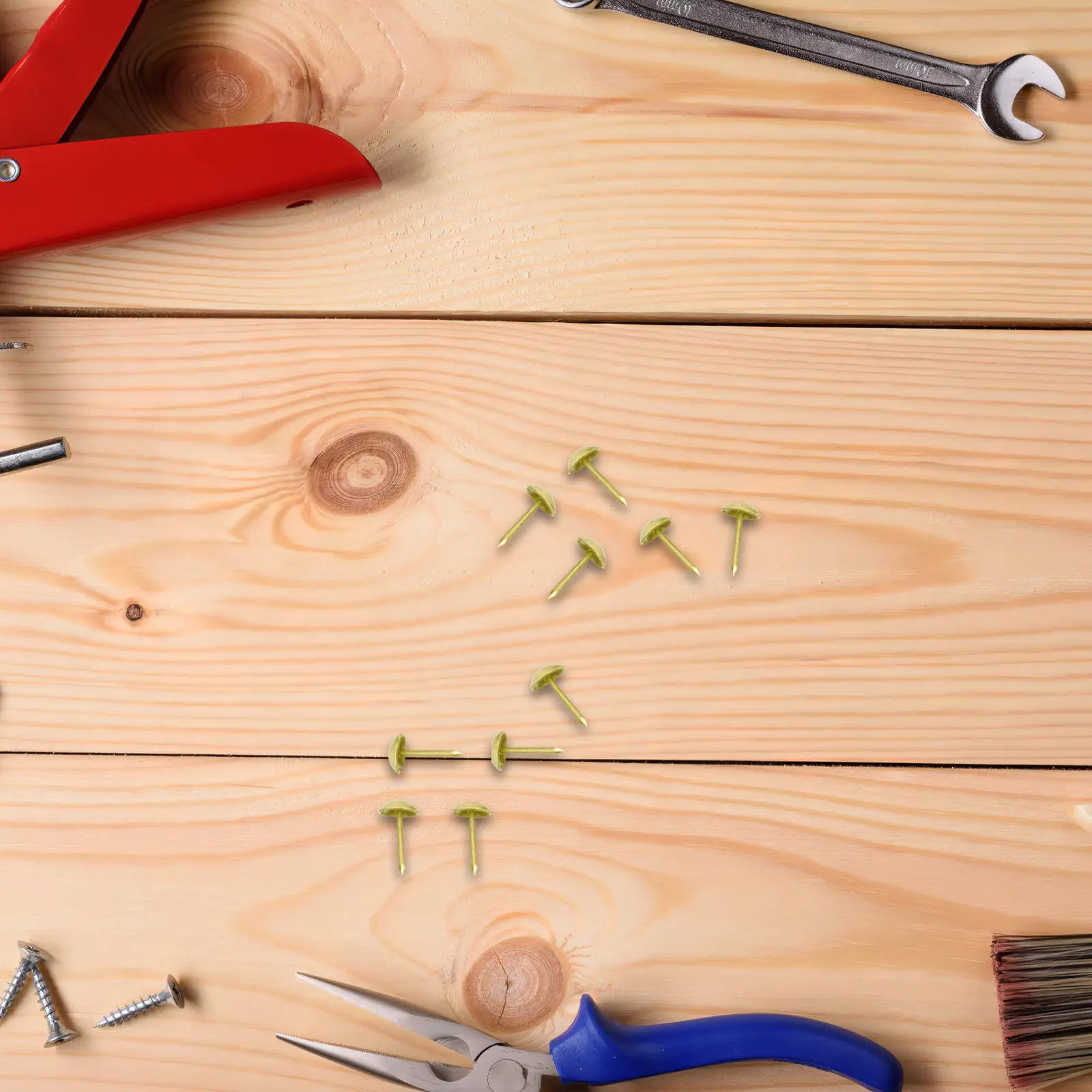 500Pcs Metal Upholstery Tacks Vintage Furniture Nails Decorative Thumbtacks Upholstery Tacks for Wood Sofa Decorative
