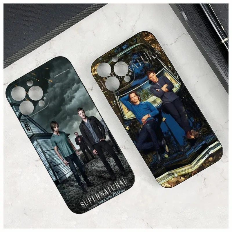 Supernatural Tv Show  Phone Case For Iphone 15 14 12 11 13 Pro Max XR 7 8 14 15 plus Soft Phone Covers