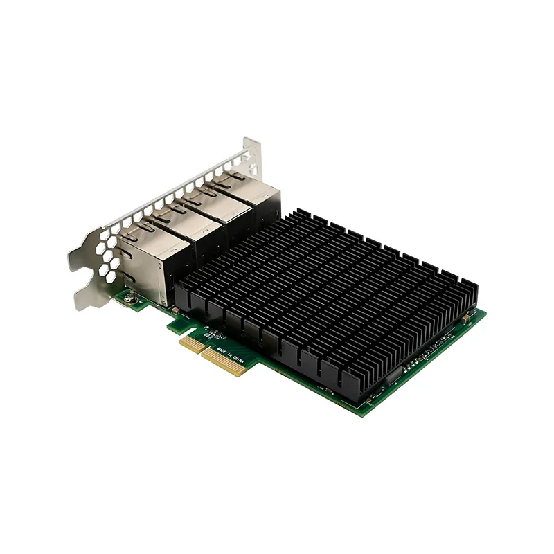 8 x 1GbE RJ45 PCIe x4 Network Card Based on Intel I350 Chip, 8-Port Gigabit Server NIC for Soft Router Firewall Virtualization
