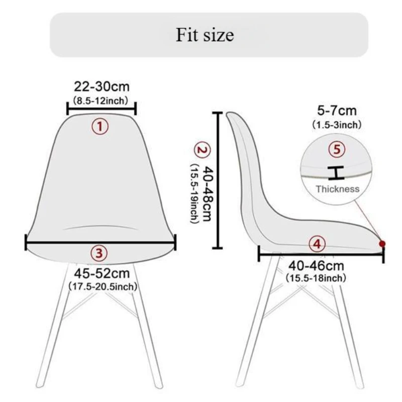 غطاء كرسي عالمي جديد غطاء كرسي مطاطي قابل للتمدد لغرفة الطعام مقاوم للماء ومضاد للانزلاق ومقاوم للاهتراء