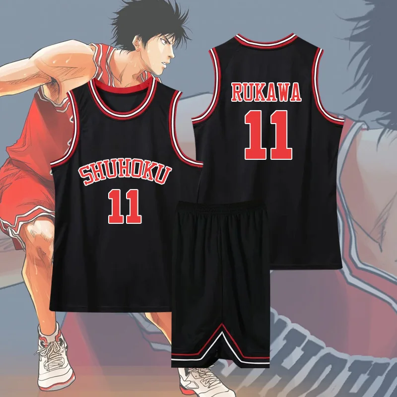 Anime Sakuragi Hanamichi Cosplay Slam Dunk Jersey Shohoku scuola squadra di basket abbigliamento sportivo bambini adulti Kaede Rukawa Cosplay