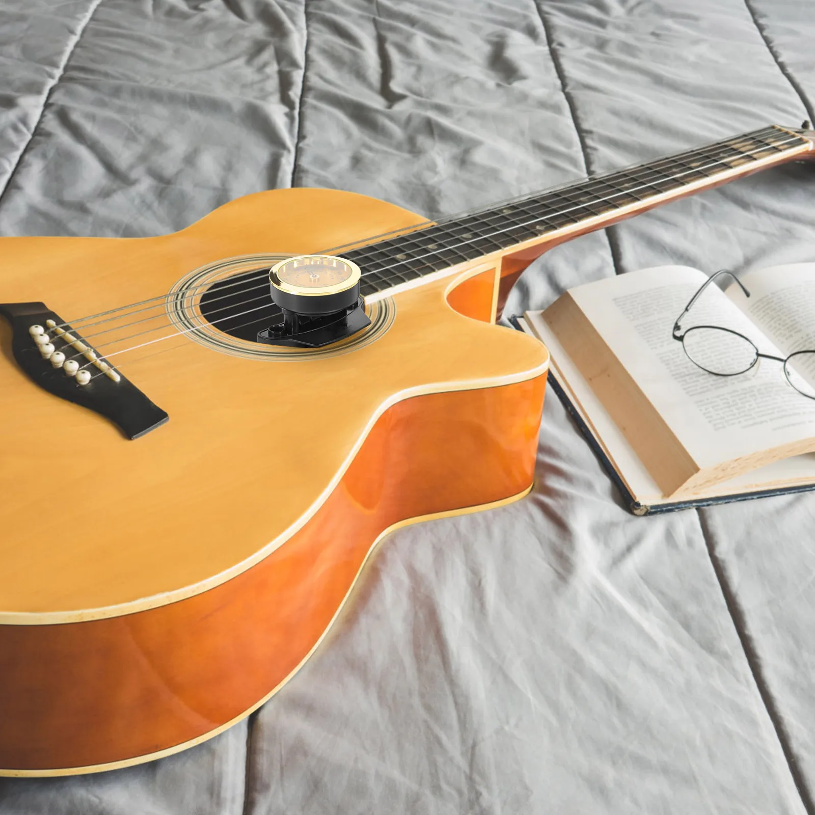 

Guitar Humidifier Acoustic Moisturizer Friendly Safe Materials Hygrometer Long Period Porous Design Silicone Clamping Operation