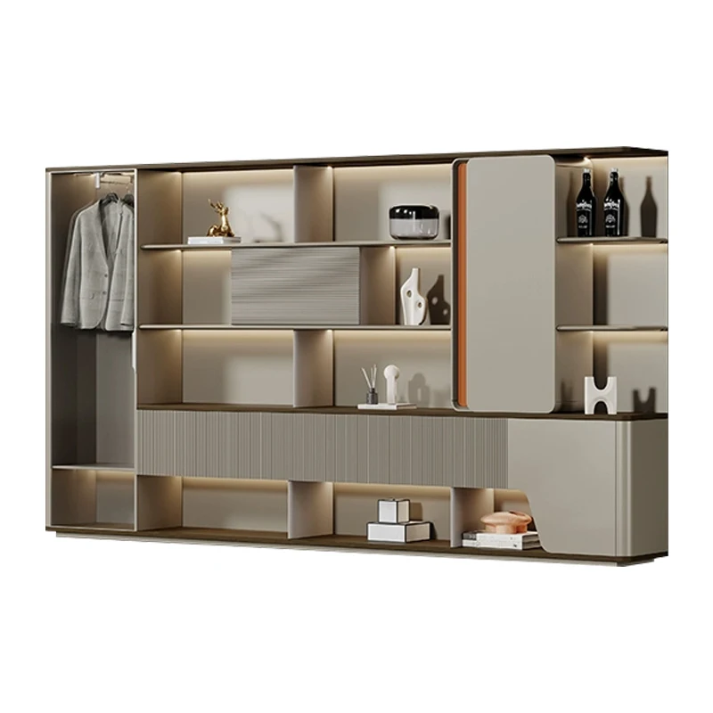 Modern Luxury Boss MDF Wooden Freestanding Office File Cabinet Lockable Movable for Home School Hotel Hospital Bedroom Use