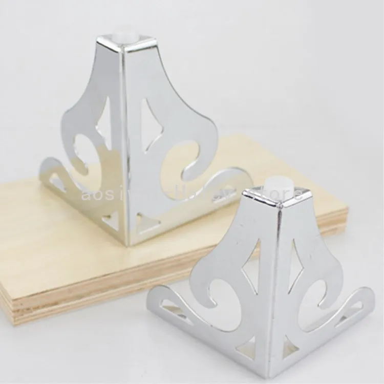 12cm modern design hollowed out furniture sofa legs chrome metal furniture style table coffee table cabinet TV stool sofa legs