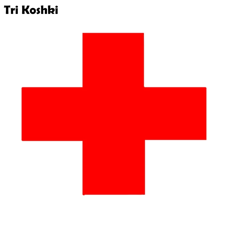 

HZX1450 Red Medical Cross Car Sticker Vinyl Decals Waterproof sticker on Car Body Rear Window