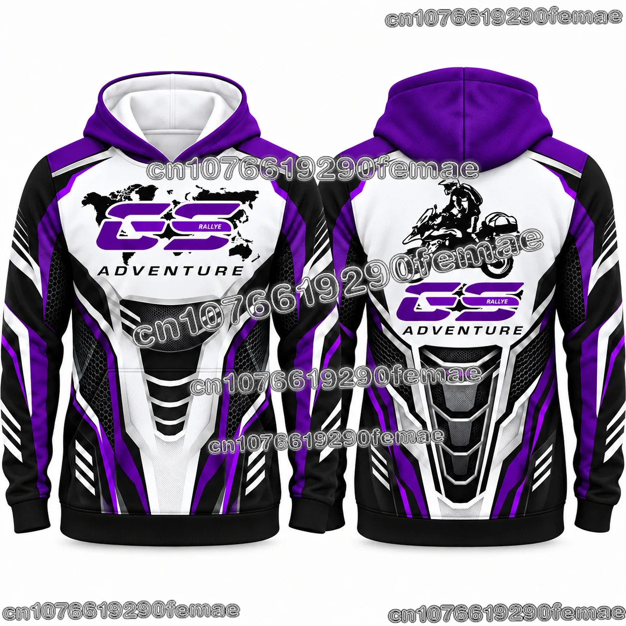 GS Adventure Motorcycle Hoodie Men 3D Graphic Print Pullover Sweatshirt Off Road Rider Rally Outdoor Fashion Streetwear Top